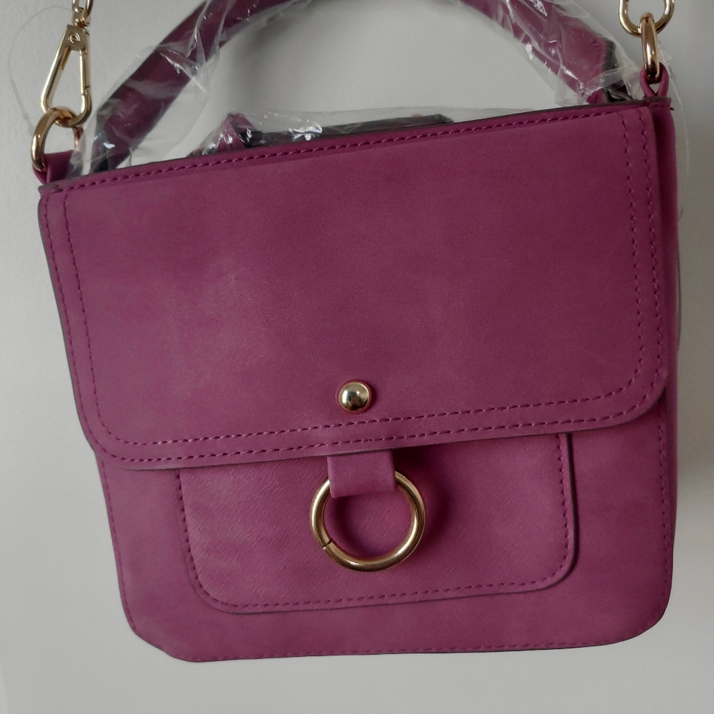 No Boundaries Emma Purple Shoulder Handbag